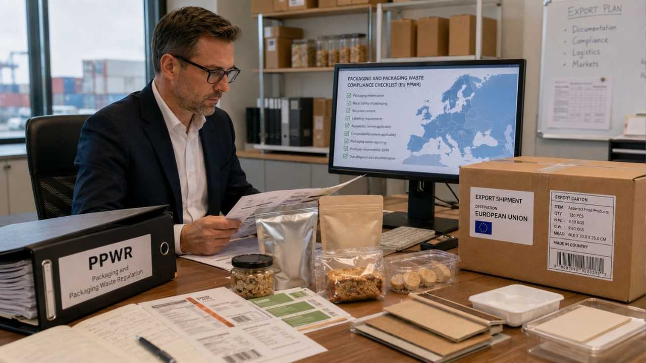 PPWR and EU Food Packaging Rules: What Export Teams Must Review Today